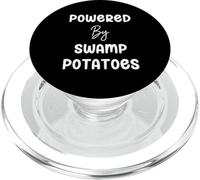 Powered By Swamp Potatoes Retro Vintage Text PopSockets PopGrip for MagSafe