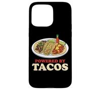 Powered By Tacos Funny Street Food Case for iPhone 15 Pro Max