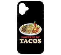 Powered By Tacos Funny Street Food Case for iPhone 16 Plus