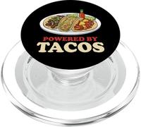 Powered By Tacos Funny Street Food PopSockets PopGrip for MagSafe