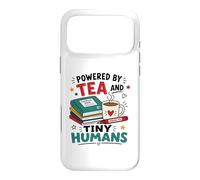 Powered By Tea And Tiny Humans Back To School UK Teacher Case for iPhone 17 Pro Max