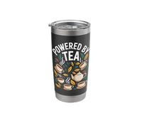 Powered By Tea Enthusiasts Passion Design Stainless Steel Insulated Tumbler