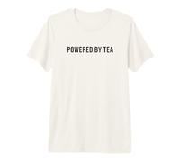 Powered By Tea Funny British Tea Lover Humour Premium T-Shirt