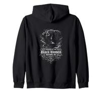 Powered by the black women before me empowerment roots Zip Hoodie