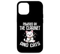 Powered by the Clarinet And Cats - Cat Lover Bass Clarinet Case for iPhone 12/12 Pro