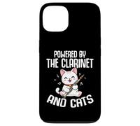 Powered by the Clarinet And Cats - Cat Lover Bass Clarinet Case for iPhone 13
