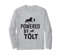 Powered by Tölt Funny Icelandic Horse Riding Design Pony Long Sleeve T-Shirt