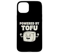 Powered By Tofu Funny Vegan Vegetarian Plant Based Protein Case for iPhone 15 Plus