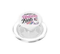 Powered By Unicorn Farts Humorous Design PopSockets PopGrip for MagSafe