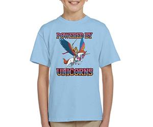 Powered by Unicorns She Ra He Man Kid's T-Shirt