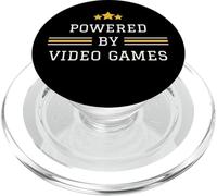 Powered By Video Games! Military Game Birthday Party Gamer PopSockets PopGrip for MagSafe