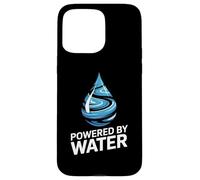 Powered By Water Dynamic Aqua Drop Art Case for iPhone 15 Pro Max