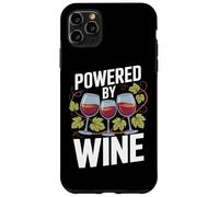 Powered By Wine Glasses Grapes Nature Fun Case for iPhone 11 Pro Max