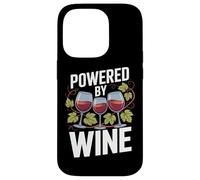 Powered By Wine Glasses Grapes Nature Fun Case for iPhone 14 Pro