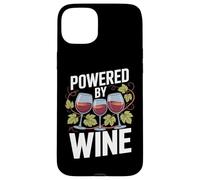 Powered By Wine Glasses Grapes Nature Fun Case for iPhone 15 Plus