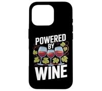 Powered By Wine Glasses Grapes Nature Fun Case for iPhone 16 Pro