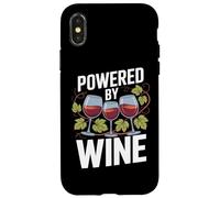 Powered By Wine Glasses Grapes Nature Fun Case for iPhone X/XS