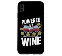 Powered By Wine Glasses Grapes Nature Fun Case for iPhone XS Max