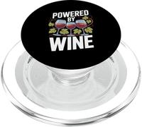 Powered By Wine Glasses Grapes Nature Fun PopSockets PopGrip for MagSafe