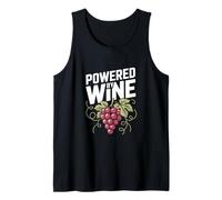 Powered by Wine Grape Vine Humor Tank Top