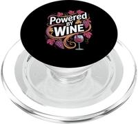 Powered By Wine Vine Grapes Humor PopSockets PopGrip for MagSafe