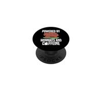 Powered By Wombats And Caffeine Australian Animal PopSockets Adhesive PopGrip