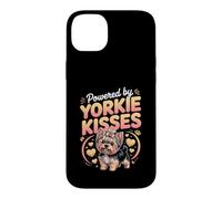 Powered by Yorkie Kisses Yorkshire Terrier Dog Case for iPhone 14 Plus
