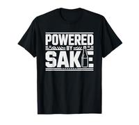 Powered Sake Japanese Rice Wine Identity Graphic Lover T-Shirt