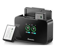 Powerextra 2-Pack LP-E17 Batteries 1450mAh & 20W Fast Dual USB Charger for Canon EOS RP R10 R50 800D 850D 250D SL3 77D 200D SL2 -Smart LCD, Magnetic Cover For Travel Vlogging