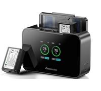 Powerextra 2pcs 1500mAh NP-FW50 Battery with 20W Fast Charger for Sony ZV-E10,A6400,A6000,RX10 IV Digital Display Charging Station Magnetic Snap Cover Compatible with Sony A7, A7 II, A7R, A7R II