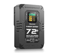 Powerextra V-Mount Battery 72Wh/5000mAh -Upgrade 100W USB-C PD Fast Charging, 400W Output, with BP/D-Tap/USB-A/USB-C/TFT Display for Camera, Camcorder Monitor,Laptop