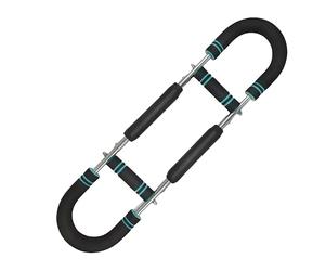 PowerFlex U-Trainer, The Musclemight Trainer, Moonycozy Arm Trainer, Clingman Crush Chest Trainer, 60-150lb Adjustable Resistance Chest Expander, Portable Power Twister Bar for Men Women (Blue)