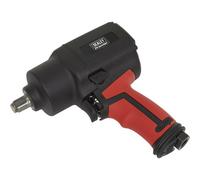 Powerful 1/2 Inch Air Impact Wrench With Twin Hammer And 3-Speed Selector