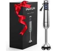 Powerful 1000W Handheld Immersion Blender, 2024 New Upgrade with 25 Speed & Scratch Resistant Handheld Mixer with Heavy Duty Copper Brushless Motor and Box