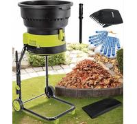 Powerful 2500W Electric Leaf Shredder | Bladeless Design | 8000RPM | Portable & Safe | Includes Collection Bag(Powercordx60m)
