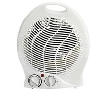 Powerful 2KW Upright Heater Thermo Fan Heater with 2 Heat Settings and Cool Function and Overheat Protection Quiet Space Heater 2000W, White