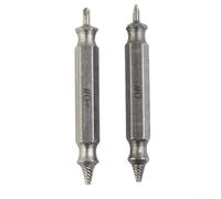 Powerful 2pcs Broken Screw Extraction Tool Set with Integrated Drill Bit for Quick Fixes on Any Project
