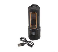 Powerful 30W LED Flashlight Rechargeable for torch with Adjustable Focus for Outdoor Camping - Water Resistant Handheld Searchlight 154x59mm