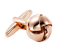 Powerful 316L Stainless Steel Knot Men’s Cufflinks Bronze Metal