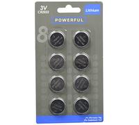 Powerful 3v CR2032 8p Blister 8 Button Batteries