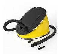 Powerful 5 Litre Foot Pump for All Inflatables, Lightweight Manual Air Bed Pump, Compact Design with 2 Nozzles, Sturdy Air Mattress Inflator