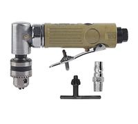 Powerful 90 Degrees Elbow Air Drill Pneumatic Angle Drilling Tapping Machine for Home Decoration Zinc Alloy