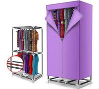 Powerful 900W Large Capacity Electric Clothes Dryer With Automatic Timer - Efficient Indoor Laundry Drying Wardrobe For 33-66lb Wet Clothes - Double Layer Portable Airer