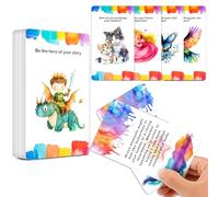Powerful Affirmation Cards for Kids 56 Positive Daily Encouragement Mindfulness Cards for Teens, Inspirational Motivational Words of Affirmation Deck for Boost Confidence & Emotional Growth