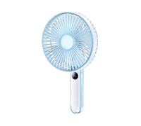 Powerful Airflows Handheld Fan With Extended Running Time USB Rechargeable Desktop Cooling For Indoor And Outdoor Use Multifunctional ABS Desk Fan