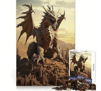 Powerful Ancient Dragon 1000 Piece Jigsaws for Adults Puzzle Intellect Toy Relaxing Fun Quality Cut Fine Art Piece (38x52cm)