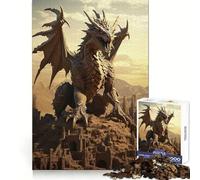 Powerful Ancient Dragon Jigsaw Puzzles for Adults1000 Pieces Think Smart Toy Family Bond Accurate Cut Seasonal Gift (38x26cm)