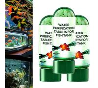 Powerful Aquarium Water Purification Tablet,2025 New Portable Aqua Water Purification Tablets,Water Purifying Tablets for Fish Tan,Crystal Clear Water Fish Tank Treatment (3Pcs)