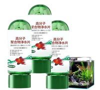 Powerful Aquarium Water Purification Tablets 105 Pack - Fast-Acting Fish Tank Cleaner, Removes Turbidity & Impurities, Safe for All Aquatic Life, 2026 Upgraded Formula for Fresh & Clear Water