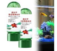 Powerful Aquarium Water Purification Tablets 35 Pcs, Effective Algae Remover for Fish Tanks and Ponds, Rapid Water Treatment Clarifier for Crystal Clear Quality, Safe for All Aquatic Life (2Pcs)